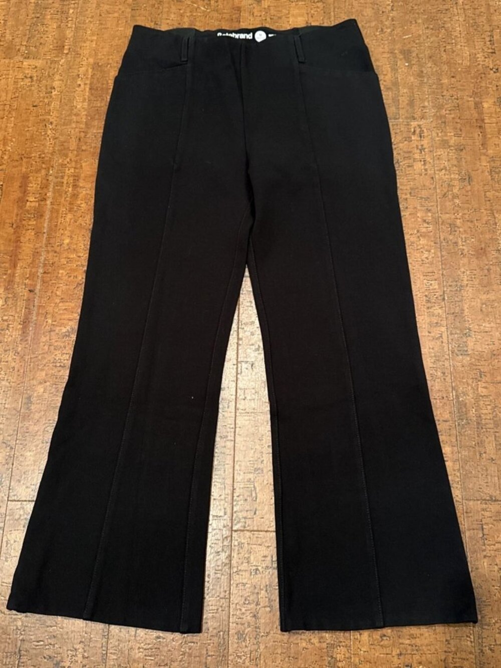 Betabrand Medium Petite Black Bootcut Dress Pants